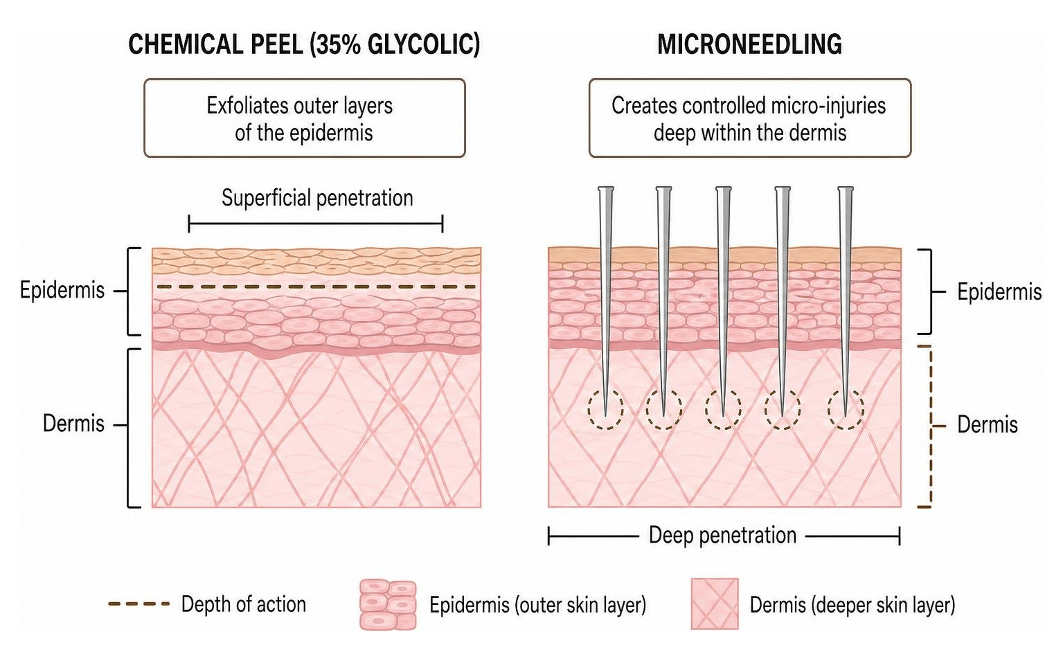 chemical peels acne scar alternatives